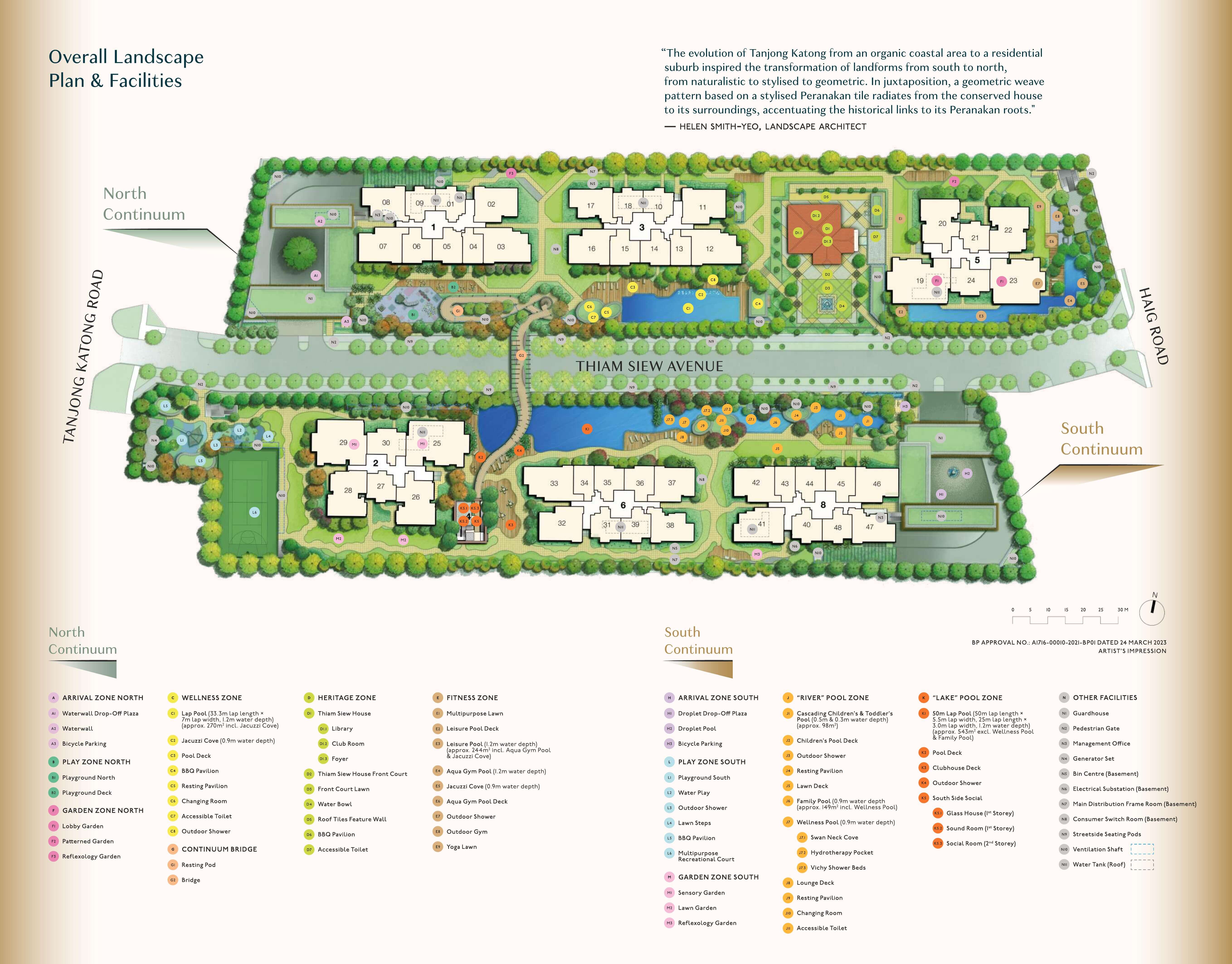 The Continuum Site Plan - Overall Landscape